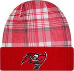 New Era Men's NFL Tampa Bay Buccaneers Sideline Statement Cuffed Knit Hat- Red