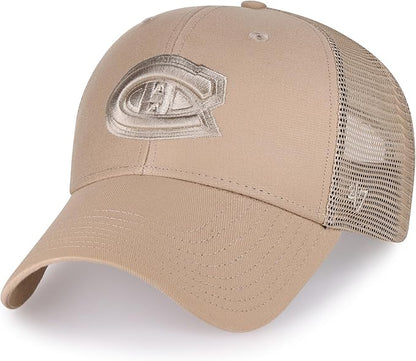 47 NHL Montreal Canadiens Branson MVP Adjustable Mesh Back Snapback Hat - Khaki