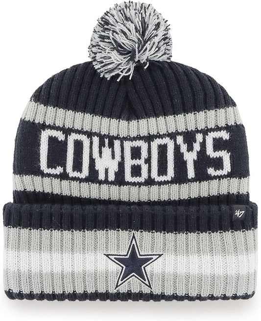 47 NFL Dallas Bering Cuff Knit Hat Toque - Navy