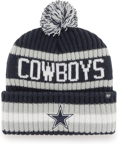 47 NFL Dallas Bering Cuff Knit Hat Toque - Navy