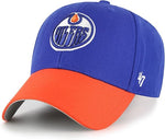 '47 NHL Edmonton Oilers Two Tone MVP Adjustable Hat - Blue/Orange