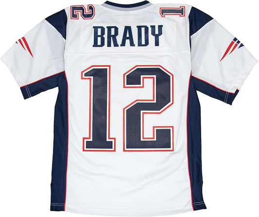 Mitchell & Ness NFL Throwbacks New England Patriots Tom Brady #12 Legacy Jersey - White/Navy