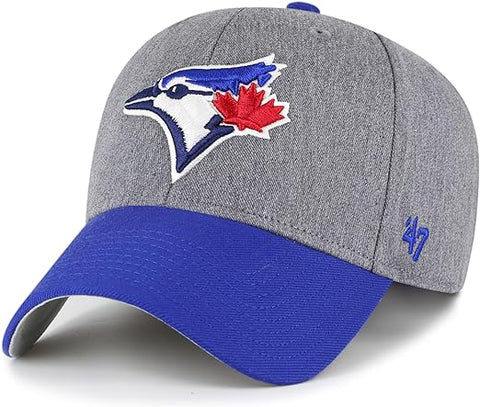 47 Brand MLB Toronto Blue Jays Granite MVP Adjustable Hat - Grey/Blue