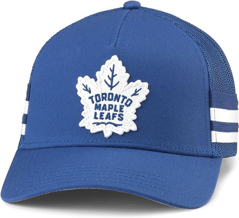 American Needle NHL Toronto Maple Leafs Hotfoot Stripes Mesh Back Snapback Hat - Blue