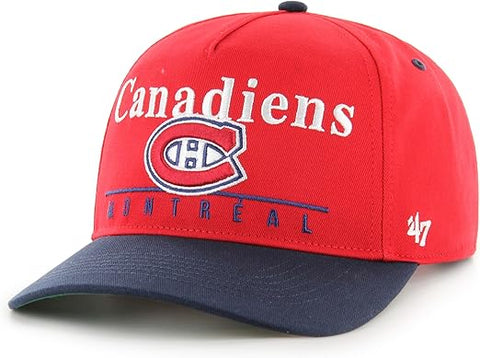 '47 NHL Montreal Canadiens Super Hitch Adjustable Snapback Hat - Red/Navy