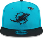 New Era Men's Miami Dolphins 2024 Inspire Change A-Frame 9FIFTY Snapback Hat - Aqua/Black