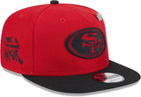 New Era San Francisco 2024 Inspire Change A-Frame 9FIFTY Snapback Hat - Red