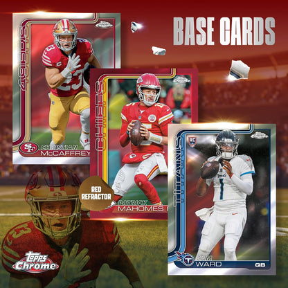 TOPPS 2025 Chrome Football - Factory Sealed - Value Box