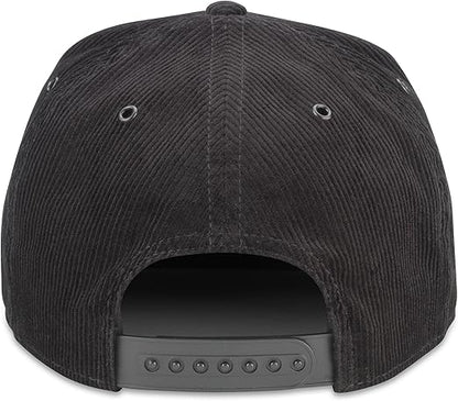American Needle NHL Pittsburgh Penguins Corduroy Valin Adjustable Snapback Cap - Black