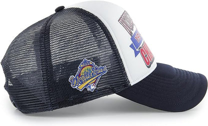 47 MLB New York Yankees Foam Champ Offside DT 1996 World Series Champions Trucker Adjustable Hat Black/White