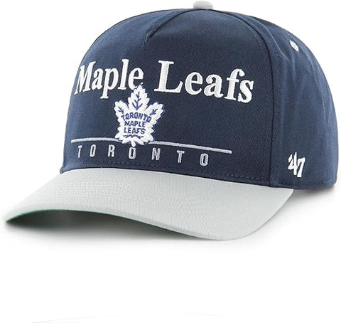'47 NHL Toronto Maple Leafs Super Hitch Adjustable Snapback Hat - Navy/Grey