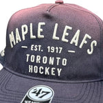 '47 NHL Toronto Maple Leafs Dusted Laramie Hitch Adjustable Snapback Hat - Grey
