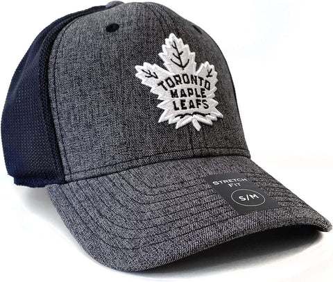 American Needle NHL Toronto Maple Leafs Heather Poly Stretch Hat - Navy