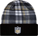 New Era Men's NFL New Orleans Saints Sideline Statement Cuffed Knit Hat- Black