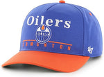 '47 NHL Edmonton Oilers Super Hitch Adjustable Snapback Hat - Blue/Orange