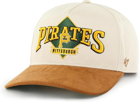 '47 MLB Pittsburgh Pirates The Diamond Hitch Adjustable Snapback Hat - Cream