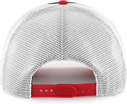 47 NBA Toronto Double Header Hitch Super Stripe Adjustable Cap - Black/White/Red