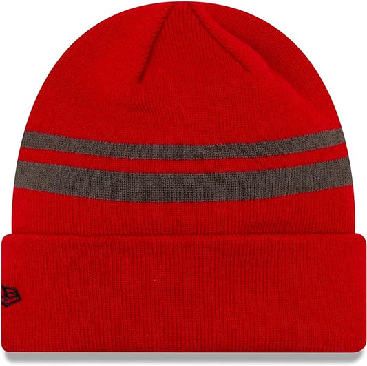New Era Men's Red Tampa Bay Buccaneers Cuffed Knit Hat