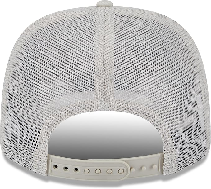 New Era NBA Boston Celtics Canvas 9SEVENTY Trucker Stretch-Snap Adjustable Hat - Cream (Copy)