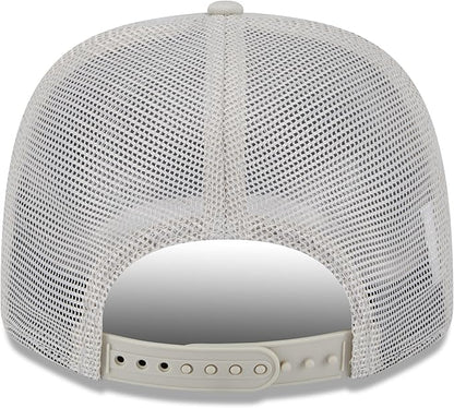 New Era NBA Boston Celtics Canvas 9SEVENTY Trucker Stretch-Snap Adjustable Hat - Cream (Copy)