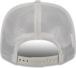 New Era NBA Miami Heat Canvas 9SEVENTY Trucker Stretch-Snap Adjustable Hat - Cream