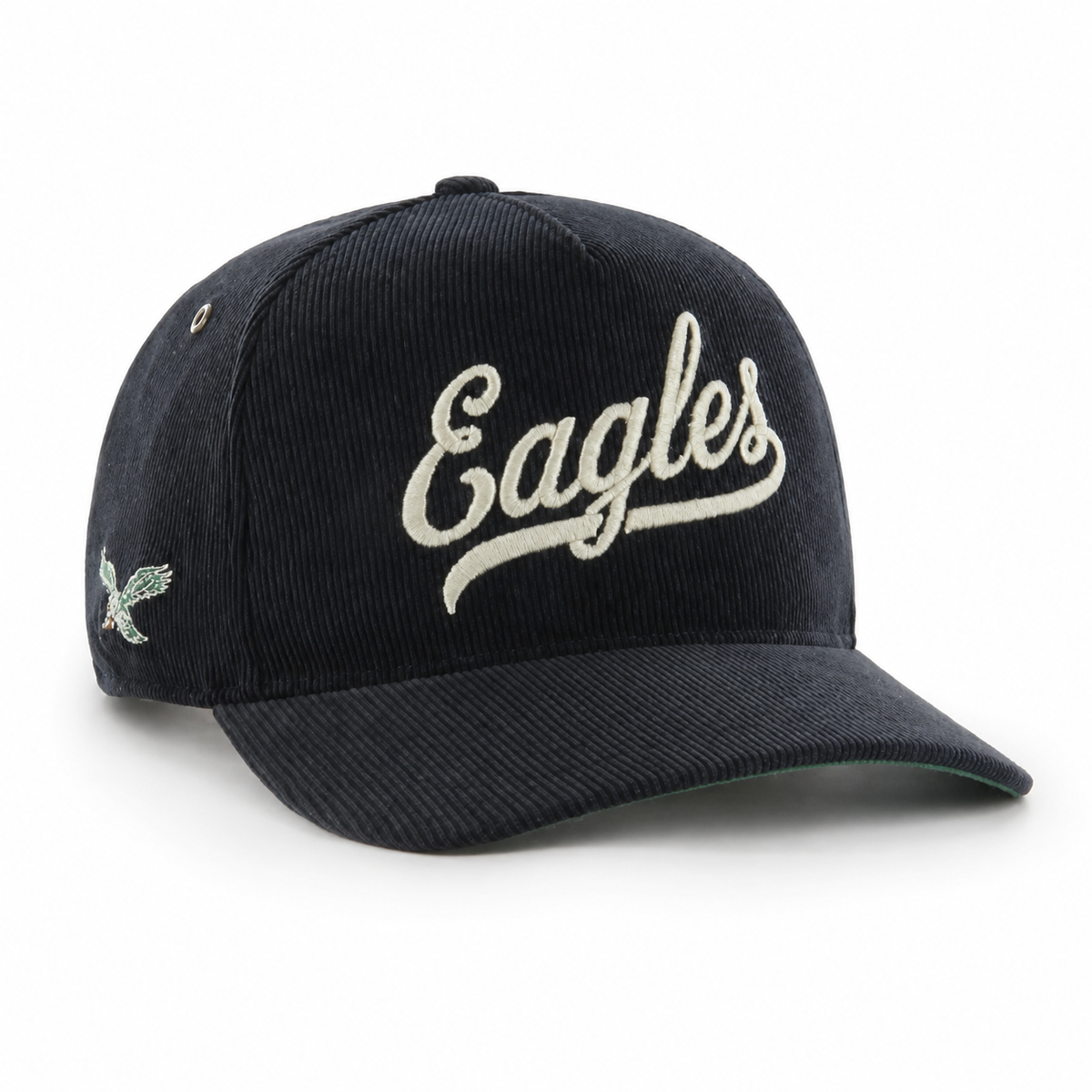 '47 NFL Philadelphia Eagles Golden Age Cord Hitch RF Adjustable Hat - Black