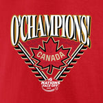 Fanatics Men's 2025 Canada 4 Nations Face-Off Champions Hometown T-Shirt - Athletic Red