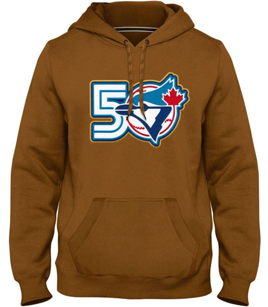 Bulletin MLB Toronto Blue Jays 50th Anniversary Twill Pullover Hoodies - Multiple Colors Available