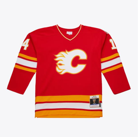 Mitchell & Ness NHL Theoren Fleury Calgary Flames 1989 Stanley Cup Finals Jersey - Red