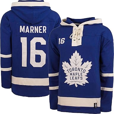 '47 NHL Toronto Maple Leafs Mitchell Marner Player Lacer Hoodie - Blue