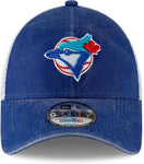 New Era MLB Toronto Blue Jays The League Alternate 4 9FORTY Velcro Adjustable Hat - Navy/Light Blue