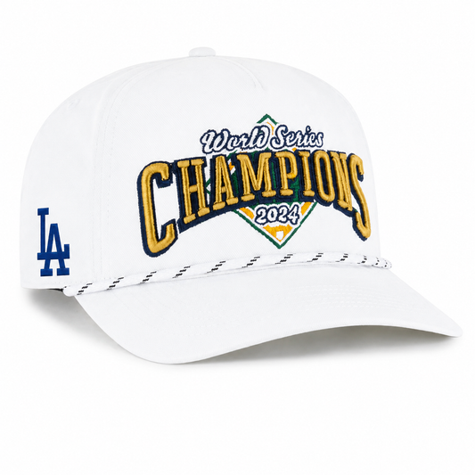 '47 MLB Los Angeles 2024 World Series Champions Hitch Cap with LA Sidepatch - White