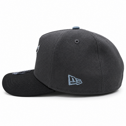 New Era MLB Toronto Blue Jays Alternate T Logo 30th Anniversary 9FORTY A-Frame Adjustable Snapback Hat – Dark Graphite/Black