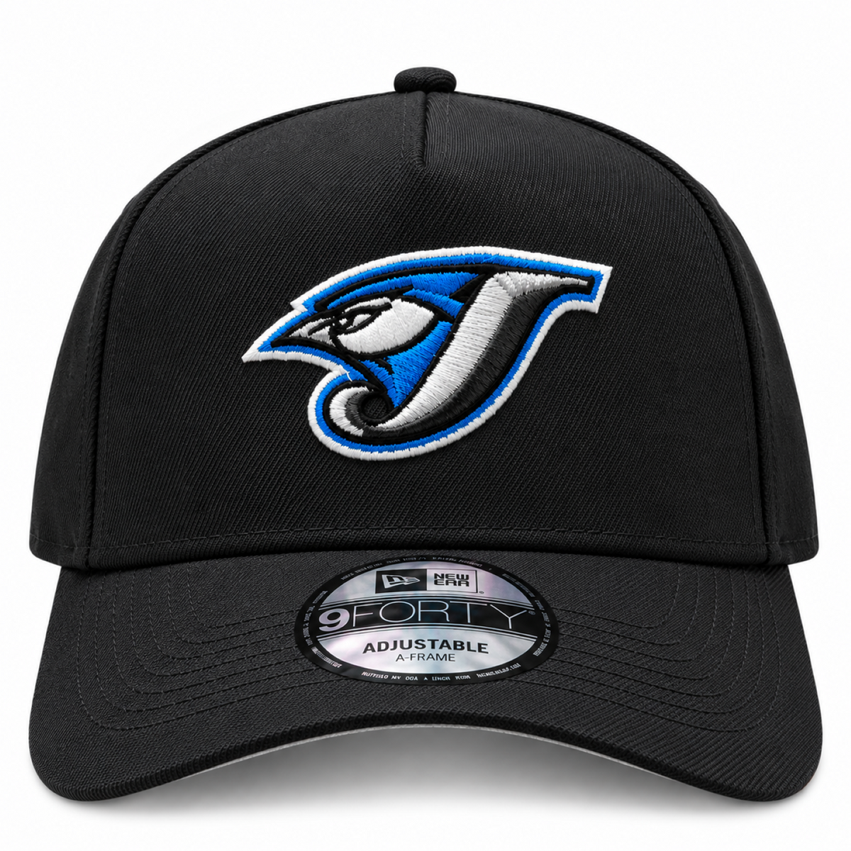 New Era MLB Toronto Blue Jays Retro Bird Logo 30th Anniversary 9FORTY A-Frame Adjustable Snapback Hat – Black