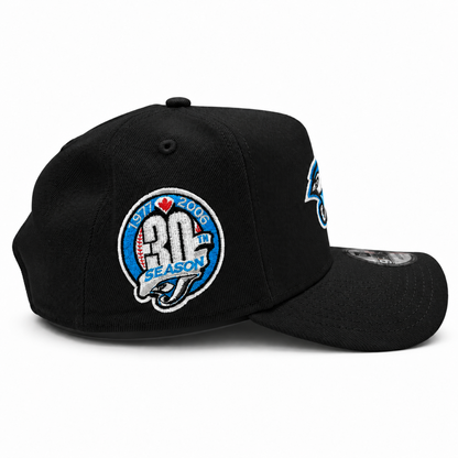 New Era MLB Toronto Blue Jays Retro Bird Logo 30th Anniversary 9FORTY A-Frame Adjustable Snapback Hat – Black
