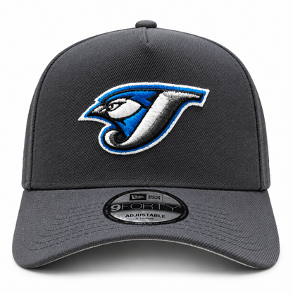 New Era MLB Toronto Blue Jays Retro Bird Logo 30th Anniversary 9FORTY A-Frame Adjustable Snapback Hat – Dark Graphite