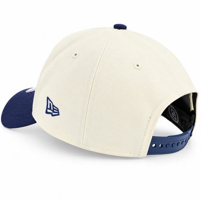 New Era NHL Toronto Maple Leafs 9FORTY A-Frame 75th Anniversary Adjustable Snapback Hat - Chrome/Navy