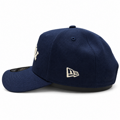 New Era NHL Toronto Maple Leafs Upside Down Wordmark 9FORTY A-Frame Adjustable Snapback Hat – Navy