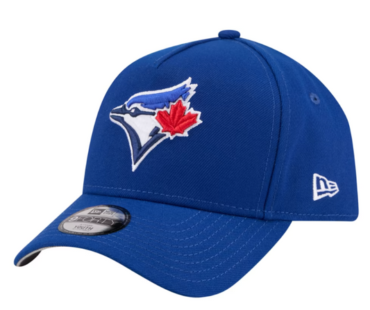 New Era Youth 9FORTY A-Frame MLB Toronto Blue Jays Adjustable Snapback Hat - Royal Blue