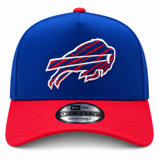 New Era NFL Buffalo Bills Two-Tone 9FORTY A-Frame Adjustable Snapback Hat – Royal Blue/Red