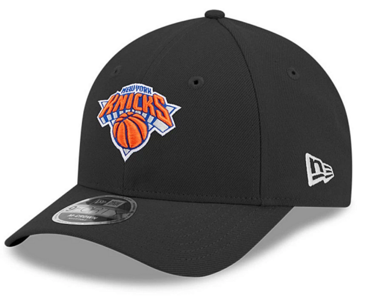 New Era NBA New York Knicks Team 9FORTY M-Crown Adjustable Hat - Black