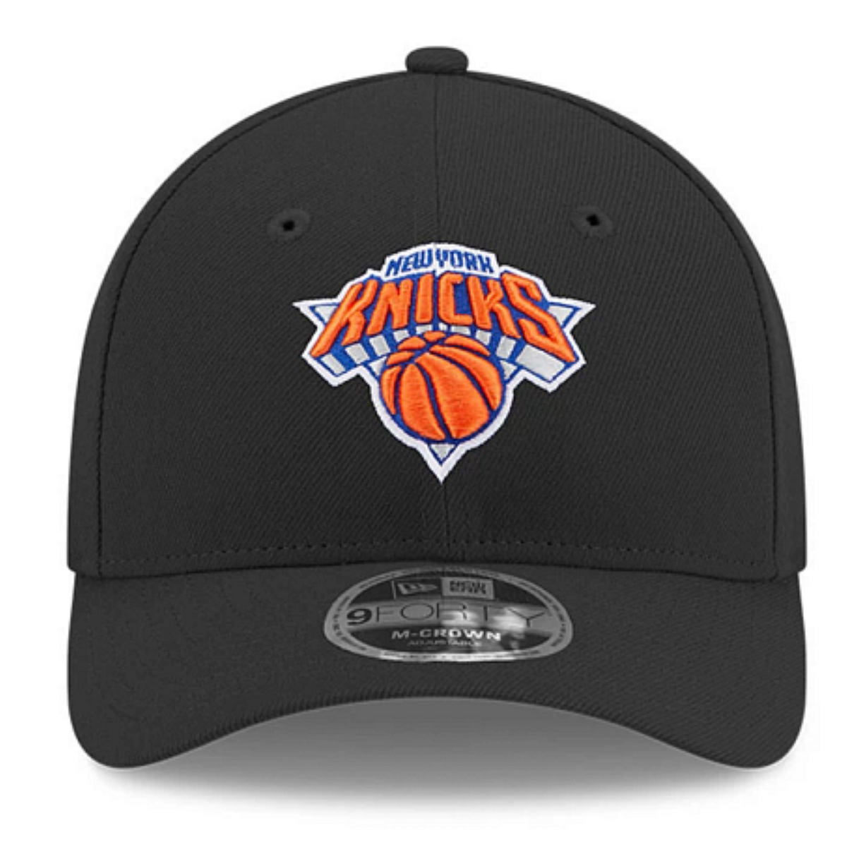 New Era NBA New York Knicks Team 9FORTY M-Crown Adjustable Hat - Black