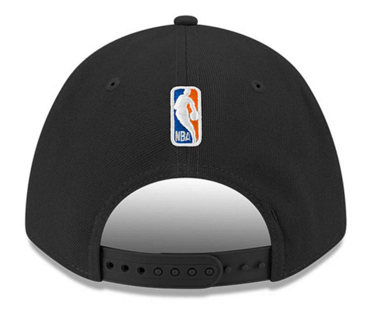 New Era NBA New York Knicks Team 9FORTY M-Crown Adjustable Hat - Black