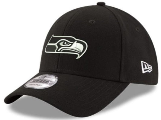 New Era NFL Seattle Seahawks 9FORTY Adjustable Hat - Black
