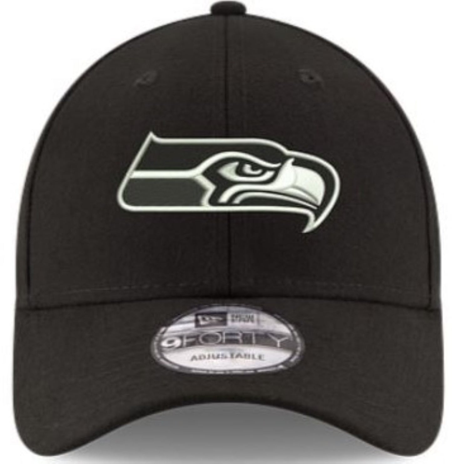 New Era NFL Seattle Seahawks 9FORTY Adjustable Hat - Black