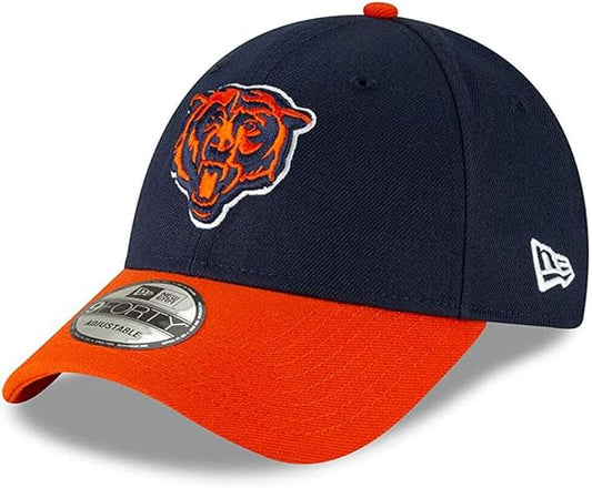 New Era NFL Chicago Bears The League 9FORTY Adjustable Hat - Navy/Orange
