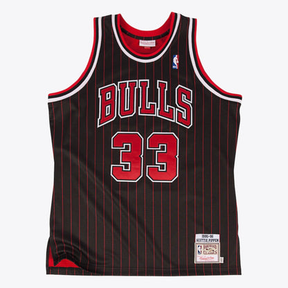 Mitchell & Ness Men's NBA Chicago Bulls Scottie Pippen Authentic Jersey - Pinstripes