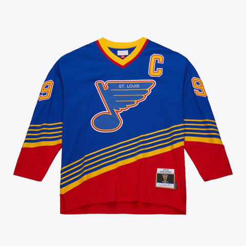 Mitchell & Ness NHL Wayne Gretzky St. Louis Blues 1995/96 Jersey - Blue