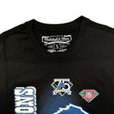 Men's Mitchell & Ness NFL Detroit Lions 75th Season 1934-2008 Tee - Black