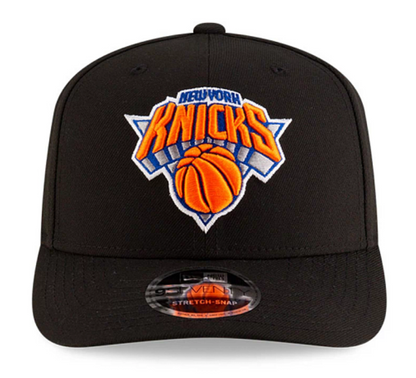 New Era NBA New York Knicks Team 9SEVENTY Stretch-Snap Adjustable Hat - Black